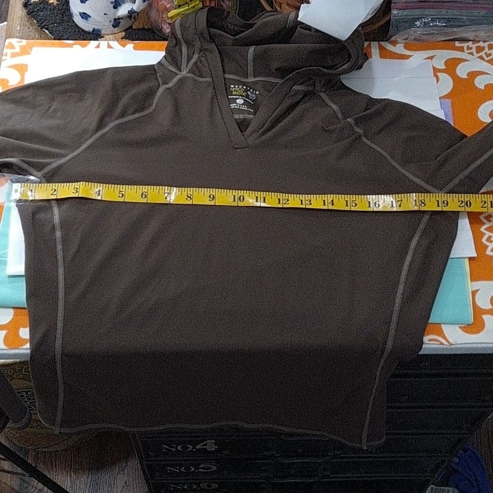 Mountain Hardwear Brown Long Sleeve Hoodie - Picture 6 of 6
